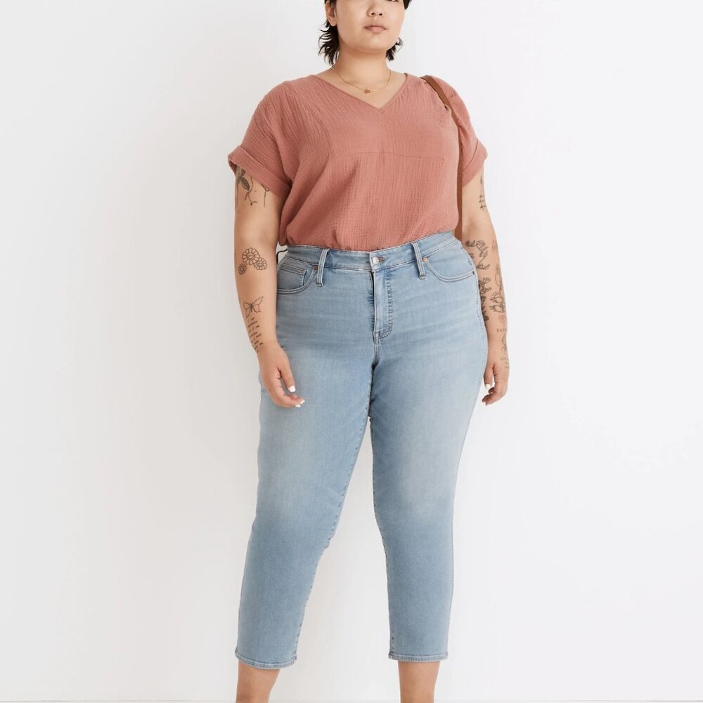 Madewell Mid-Rise Stovepipe Plus Jeans 22W